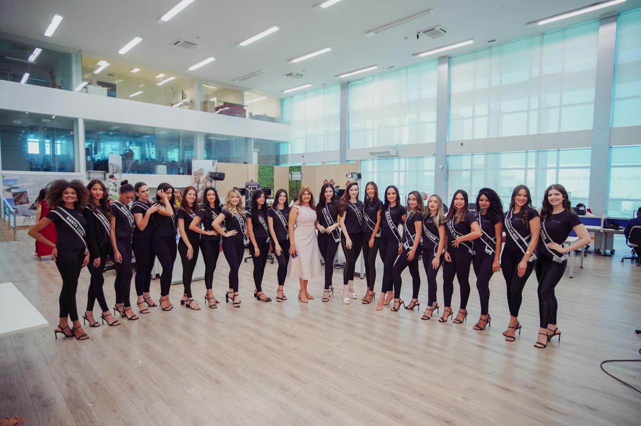Complexo de Comunicação da Alema recebe visita das candidatas ao Miss Maranhão 2024