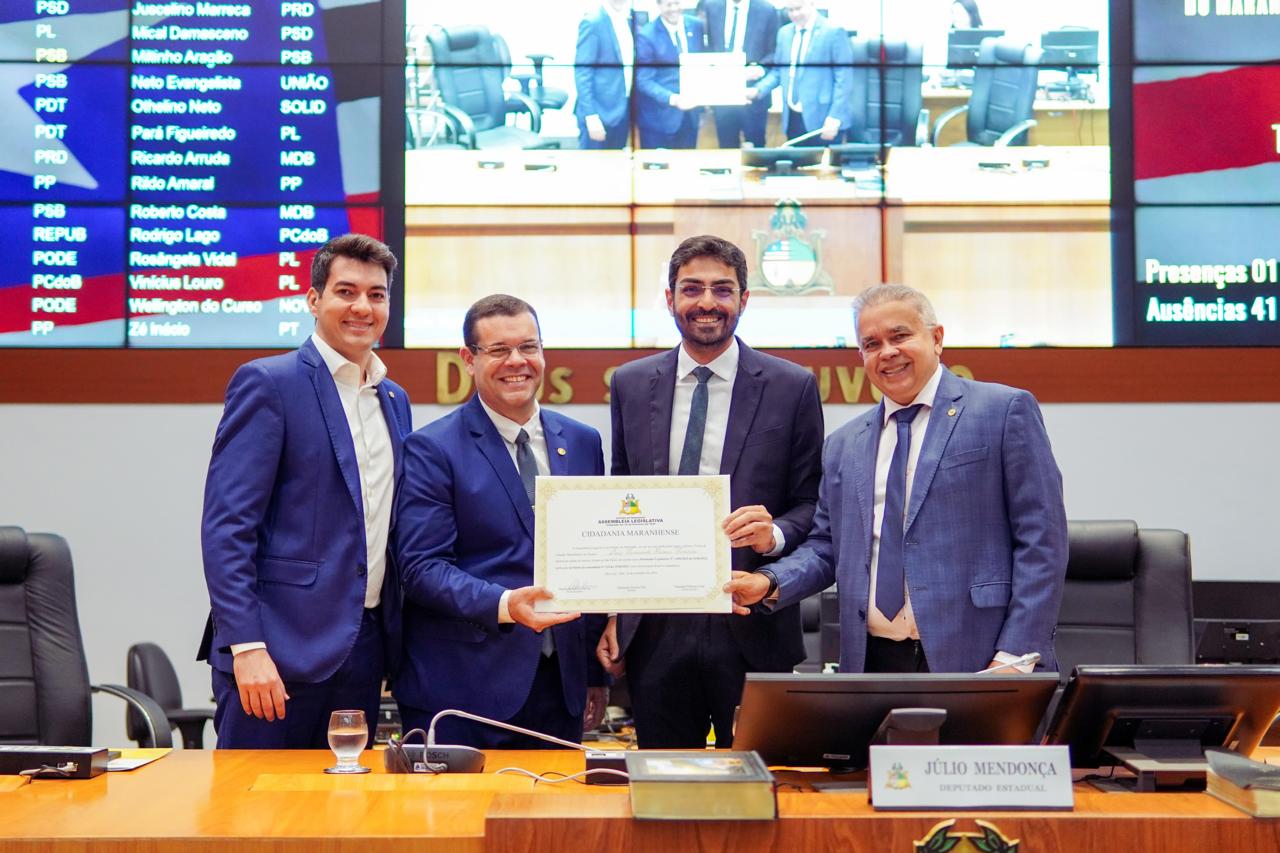 Entrega do Título de Cidadão Maranhense ao farmacêutico Luiz Fernando Ferreira – Fotos Wesley Ramos