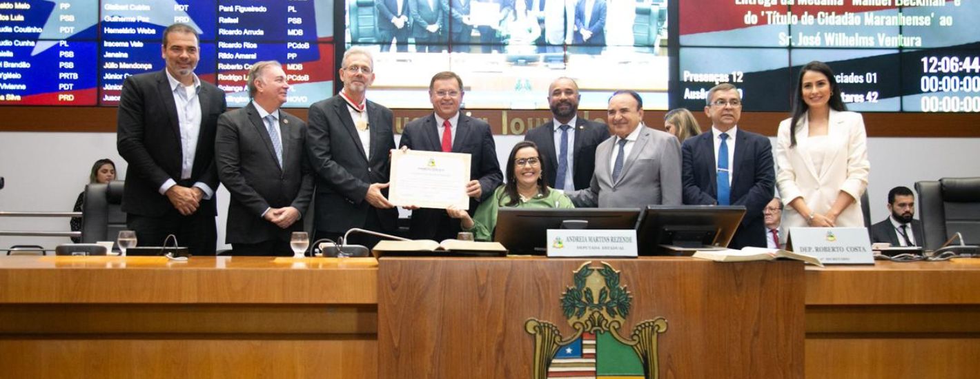 Alema concede medalha Manuel Beckman e título de Cidadão Maranhense a gerente da Suzano