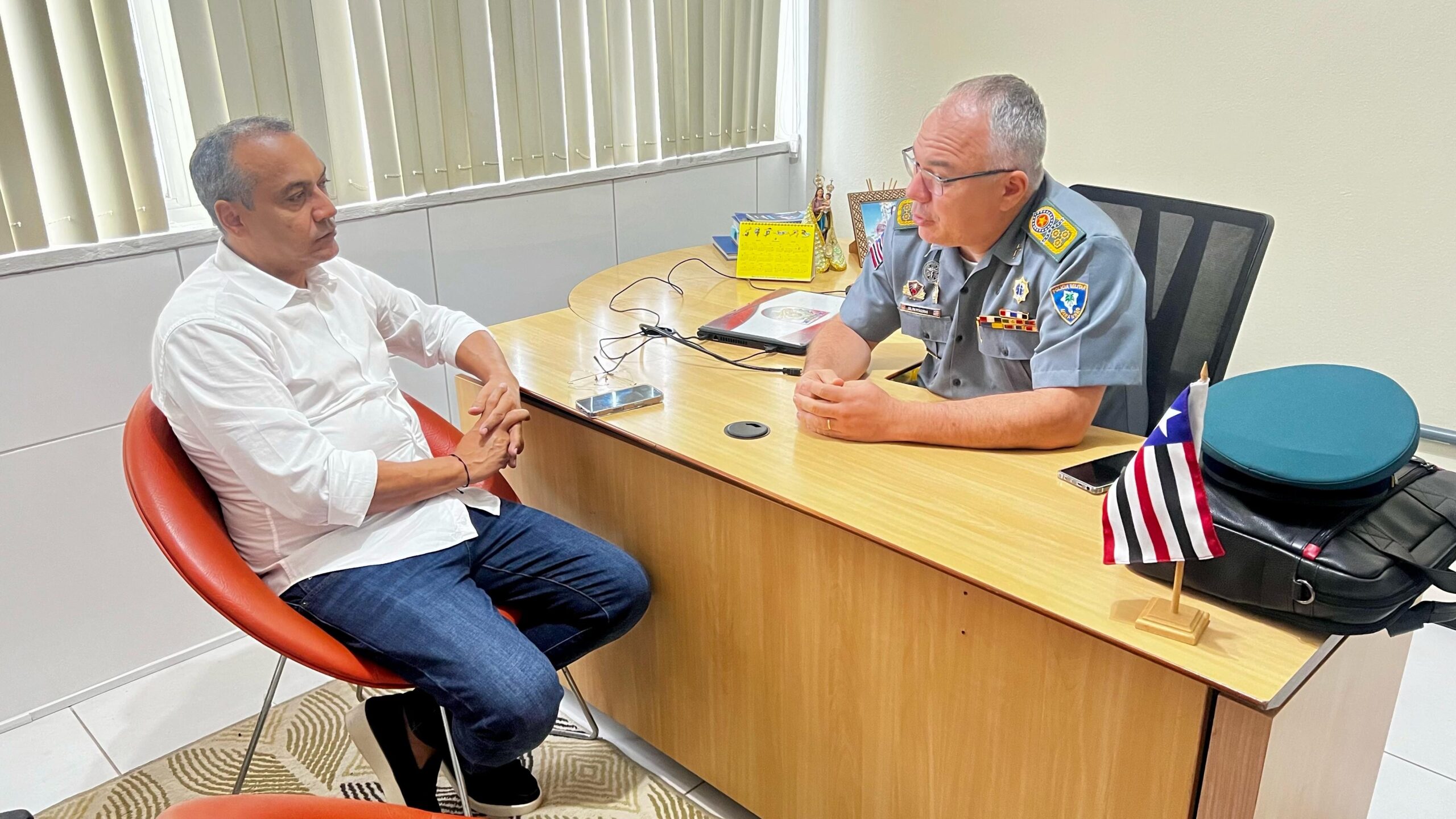 Junior Cascaria discute melhorias na segurança do Médio Mearim