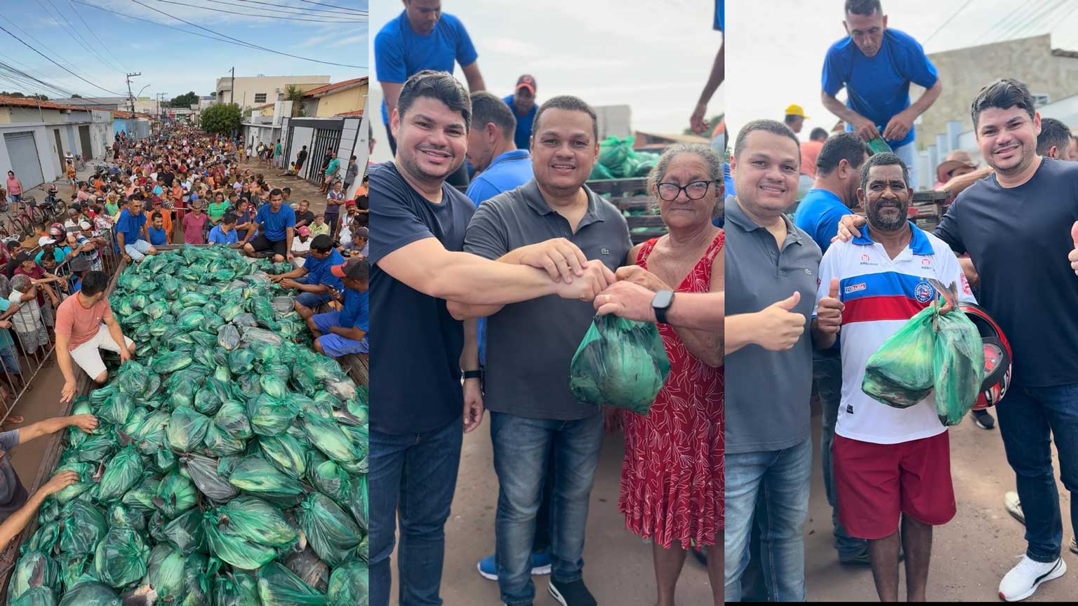 Guilherme Paz entrega alimentos a famílias em mais uma edição do projeto ‘Rota da Solidariedade’