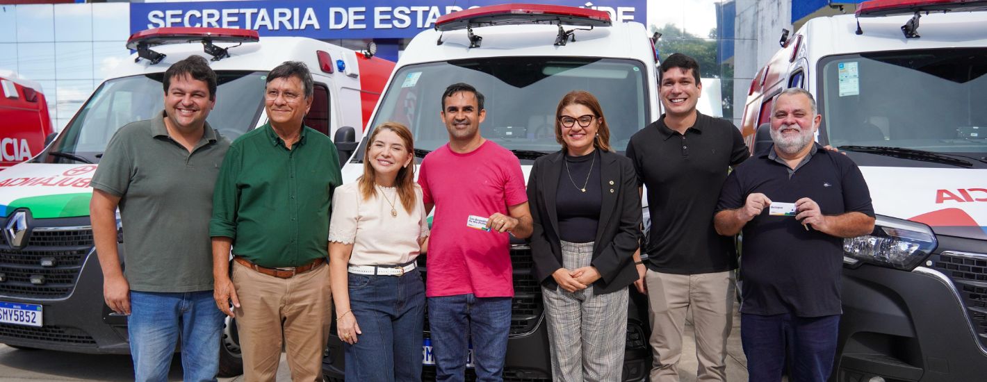 Iracema Vale participa da entrega de ambulâncias para Belágua, Nina Rodrigues e São Benedito