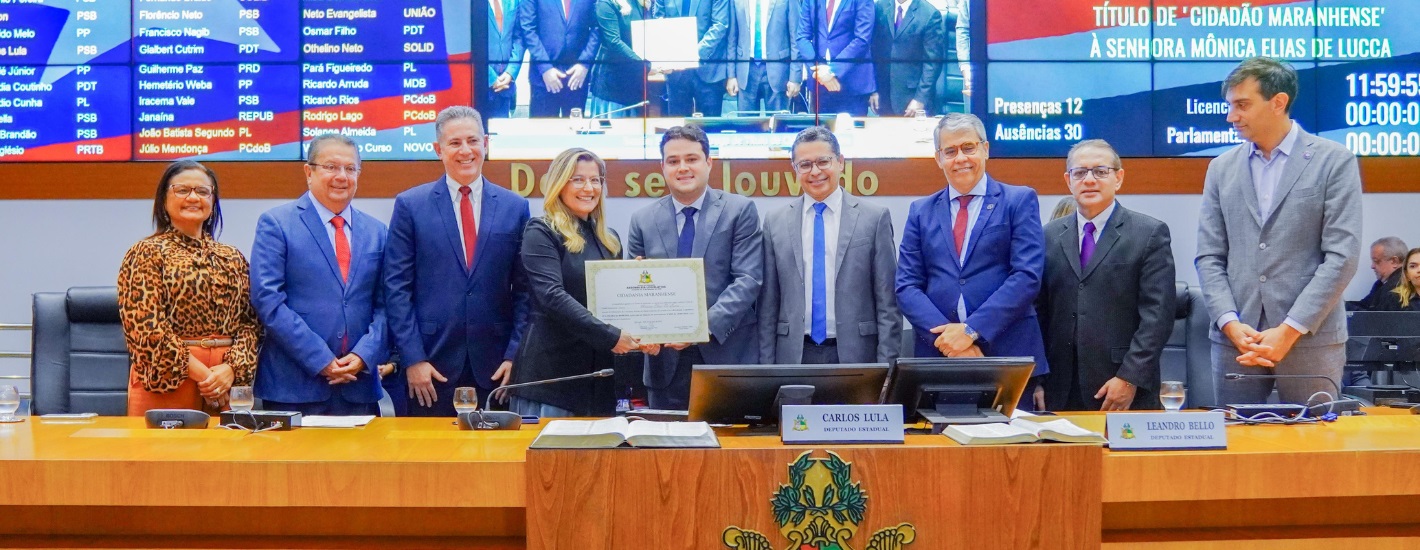 Assembleia concede Título de Cidadã Maranhense à juíza aposentada Mônica De Lucca
