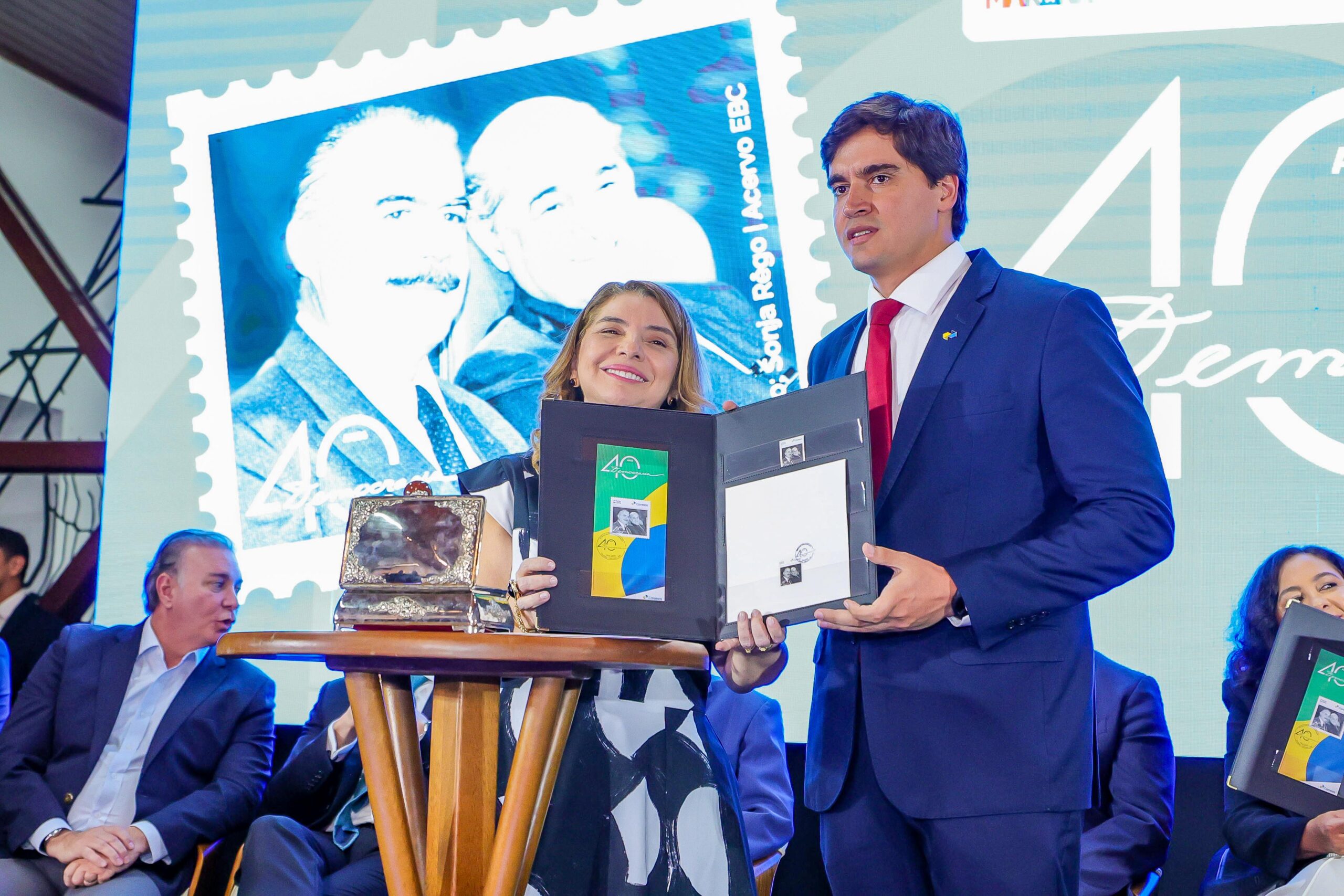 Lançamento do selo alusivo aos 40 anos da redemocratização – Fotos: J. Cardoso