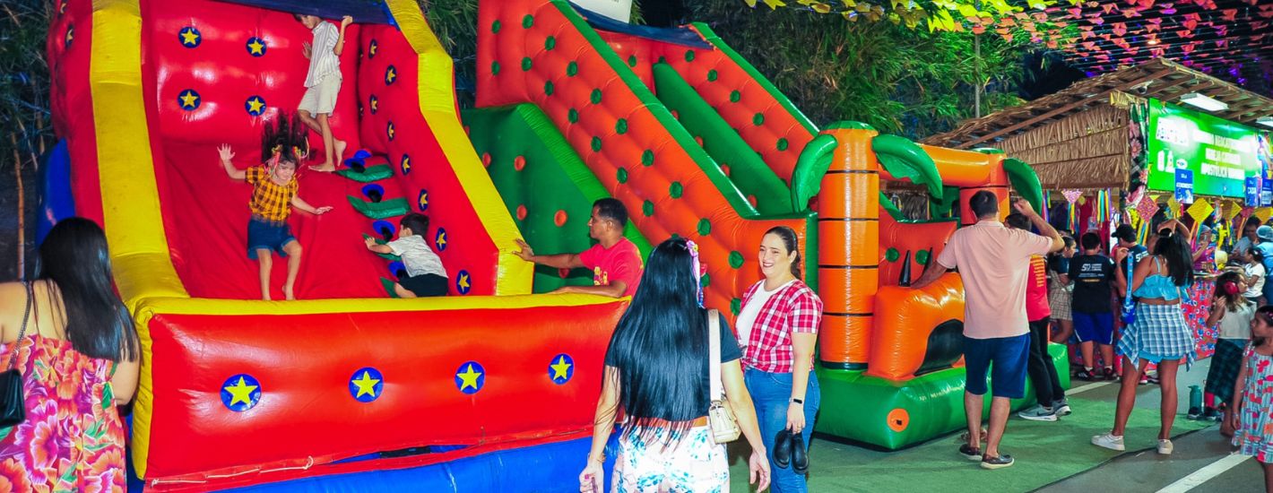Espaço Infantil garante diversão e segurança para toda família no Arraial da Assembleia