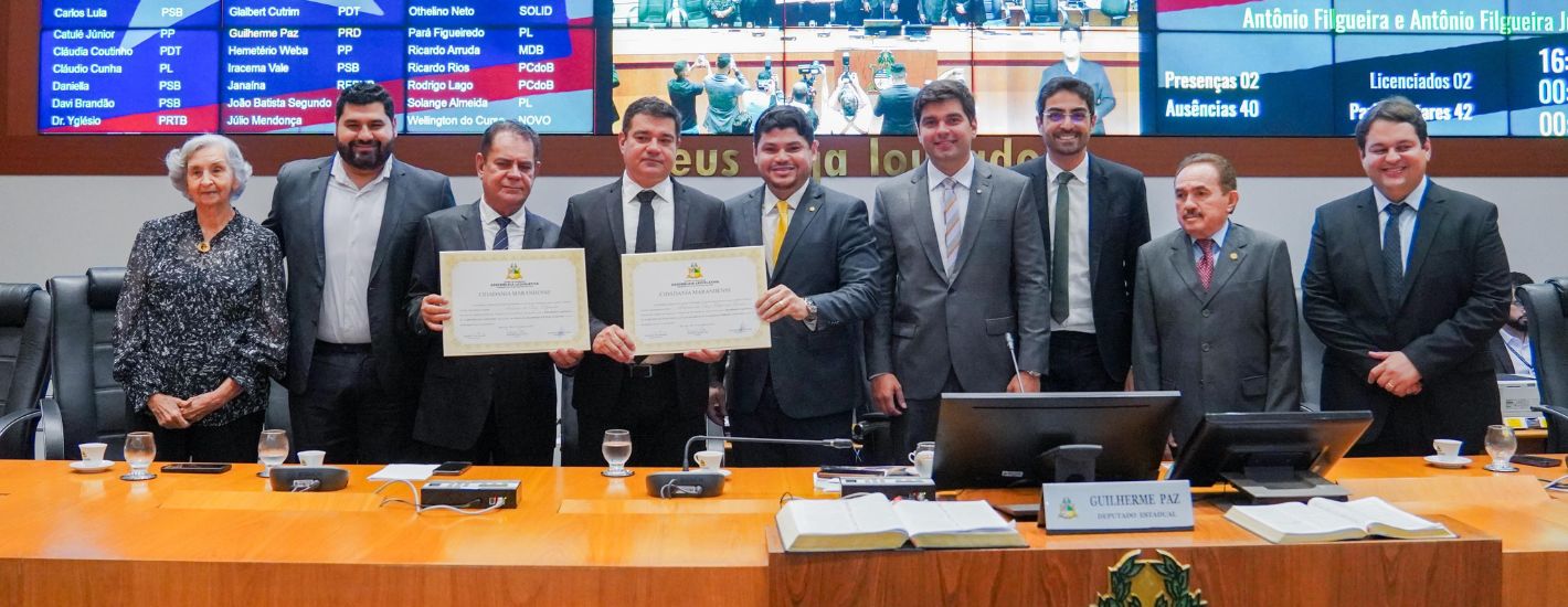 Guilherme Paz reconhece legado de Marreca e Júnior Marreca em solenidade na Alema