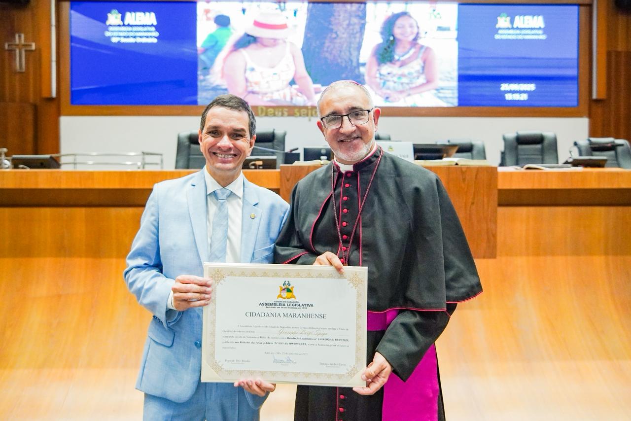 Título de Cidadão Maranhense ao bispo Dom Giuseppe Spiga