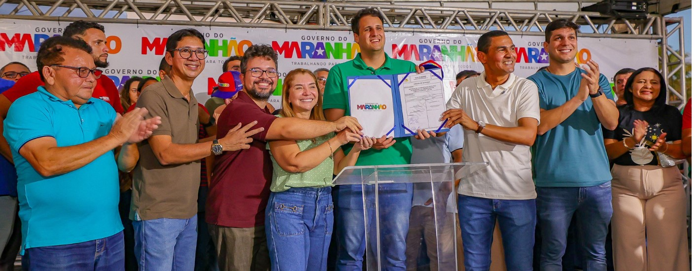 Iracema Vale participa da assinatura de ordens de serviço em São Benedito do Rio Preto, Belágua e Urbano Santos