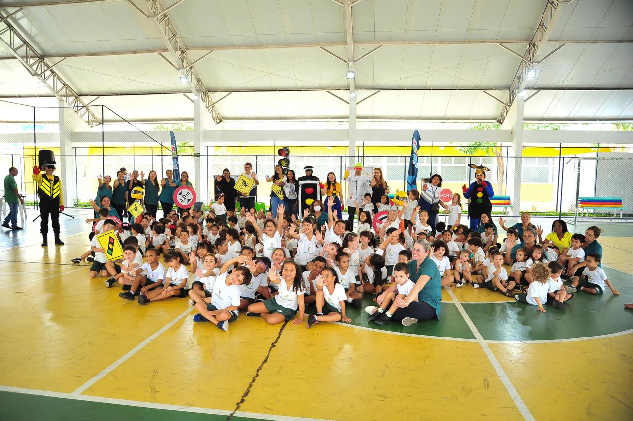 Creche-Escola Sementinha recebe ação educativa do projeto ‘Detran Vai à Escola’