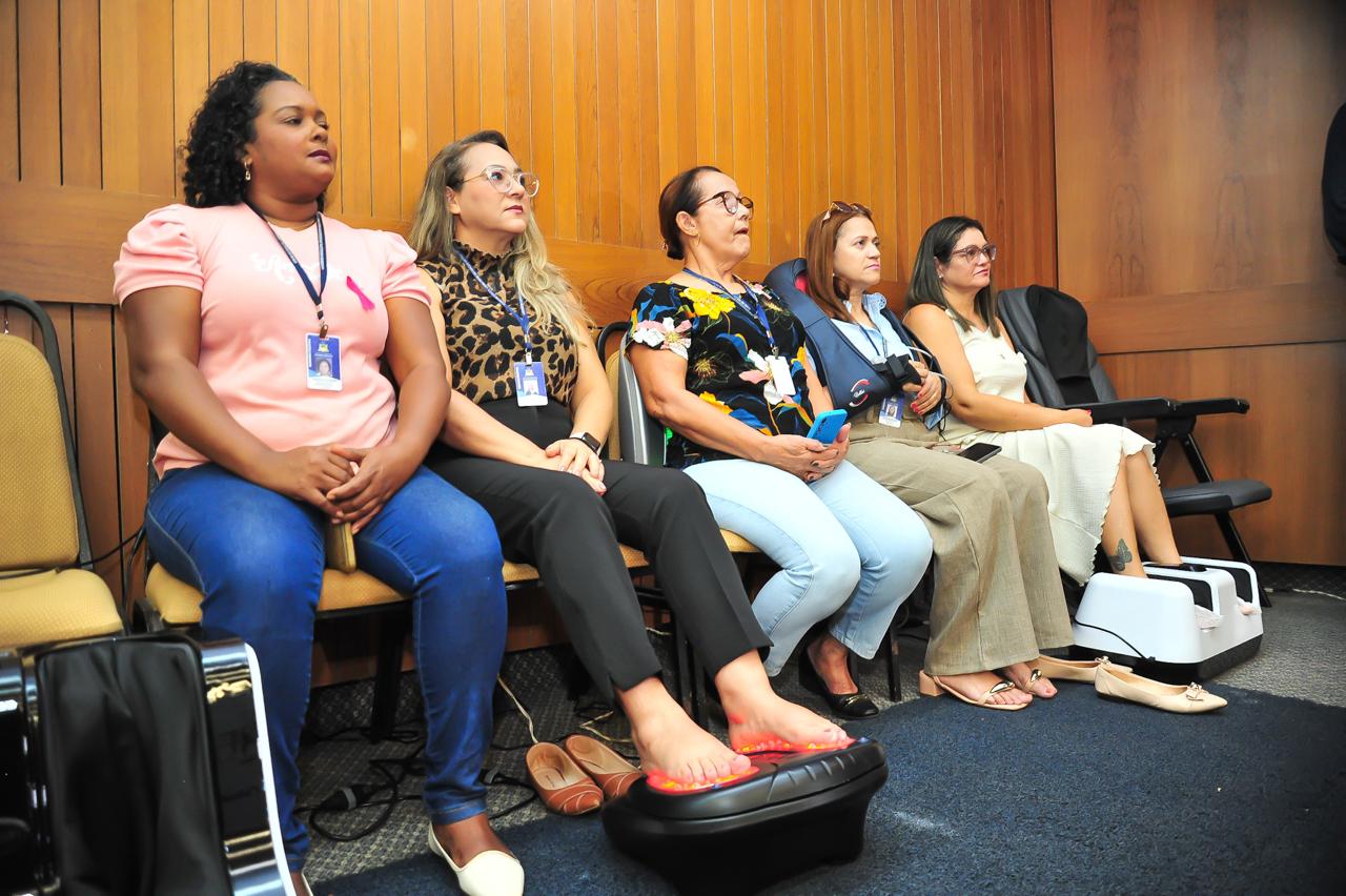 Assembleia promove ação de saúde e bem-estar para servidores com o projeto ‘Cuidando do Cuidador’