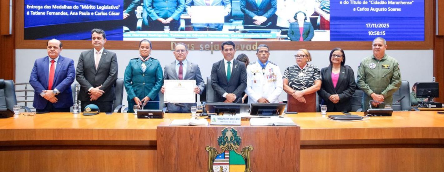 Assembleia homenageia personalidades com medalhas e título de ‘Cidadão Maranhense’