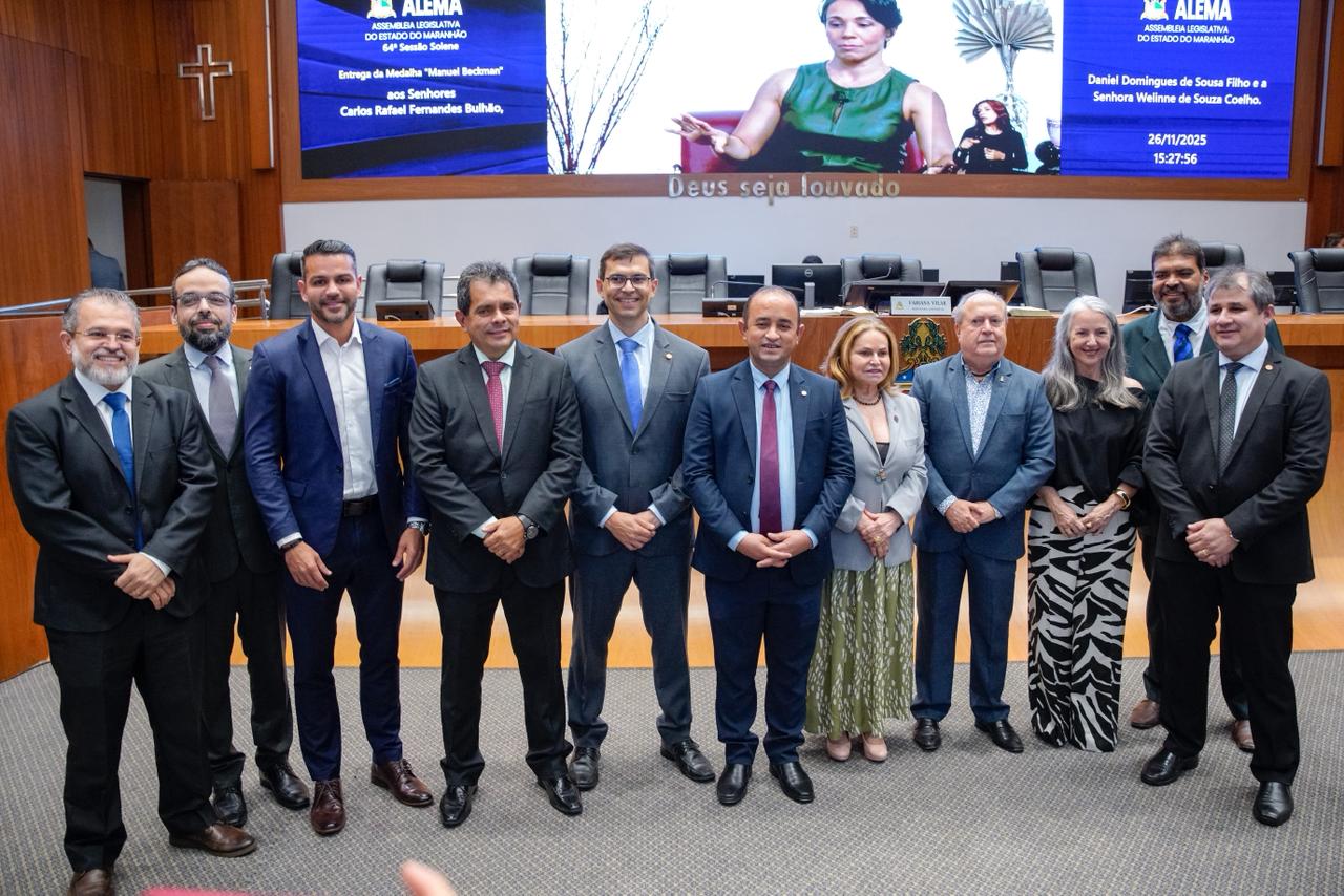 Medalha Manuel Beckman a três personalidades maranhenses