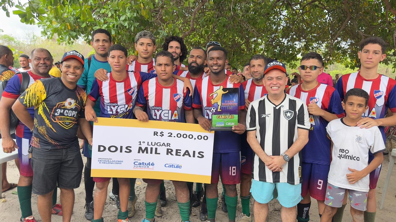 Catulé Júnior prestigia final da 3ª Copa Tamarineirense e reforça apoio ao esporte em Caxias