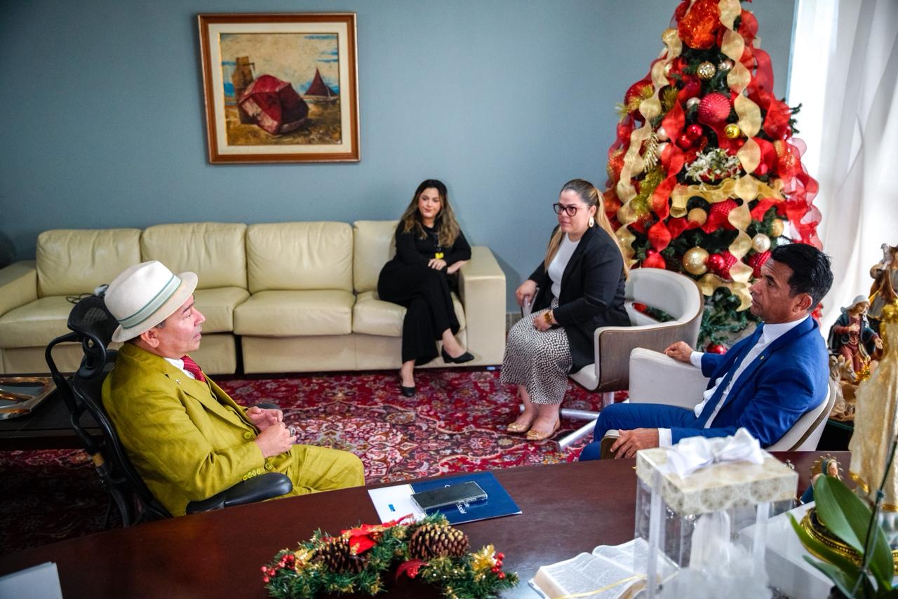 Elpídio Ramos Amanajas foi recebido pelo deputado Wellington do Curso e por técnicos da Presidência da Alema 