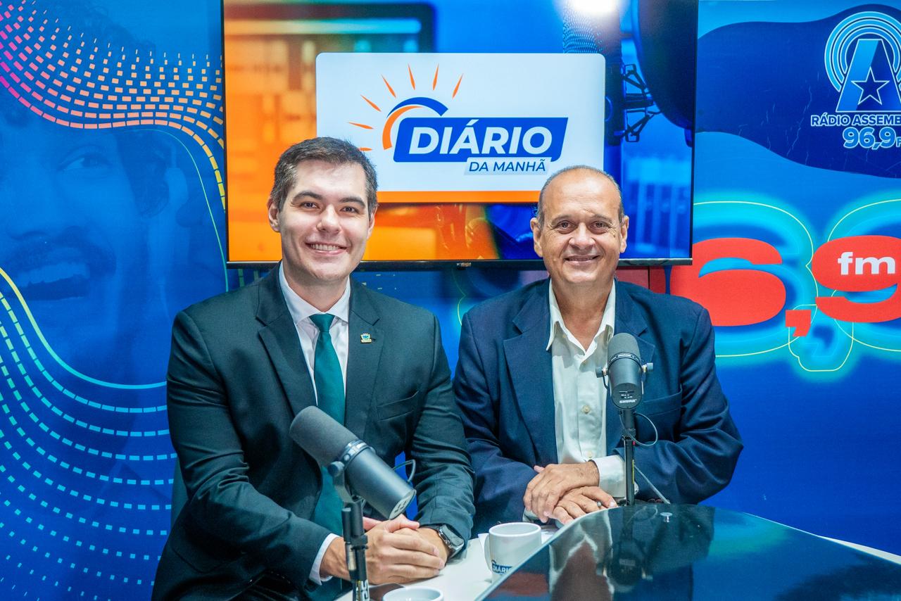 O apresentador Henrique Pereira recebeu o defensor público Gil Henrique Faria no Diário da Manhã desta quinta-feira 