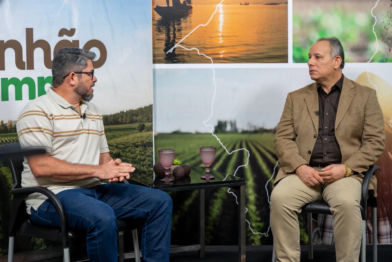 Na entrevista a Mário Porto, Sérgio Delmiro ressaltou os avanços registrados tanto na agricultura quanto na pecuária maranhense