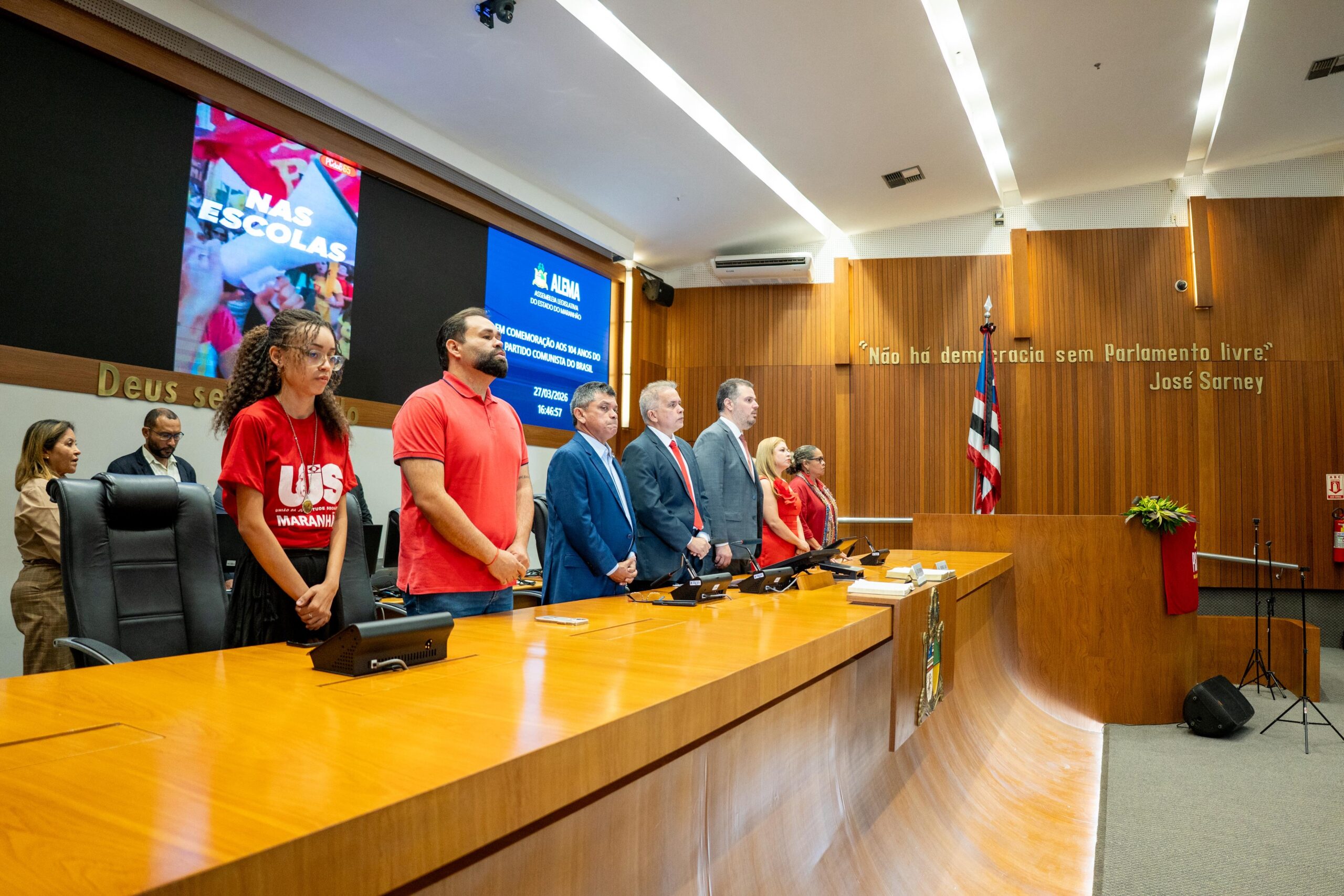 Assembleia Legislativa  homenageia o PCdoB pelos 104 anos do partido